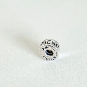 Chamilia Friend/Ami/Amigo Stamped 925 Silver Bracelet Charm
